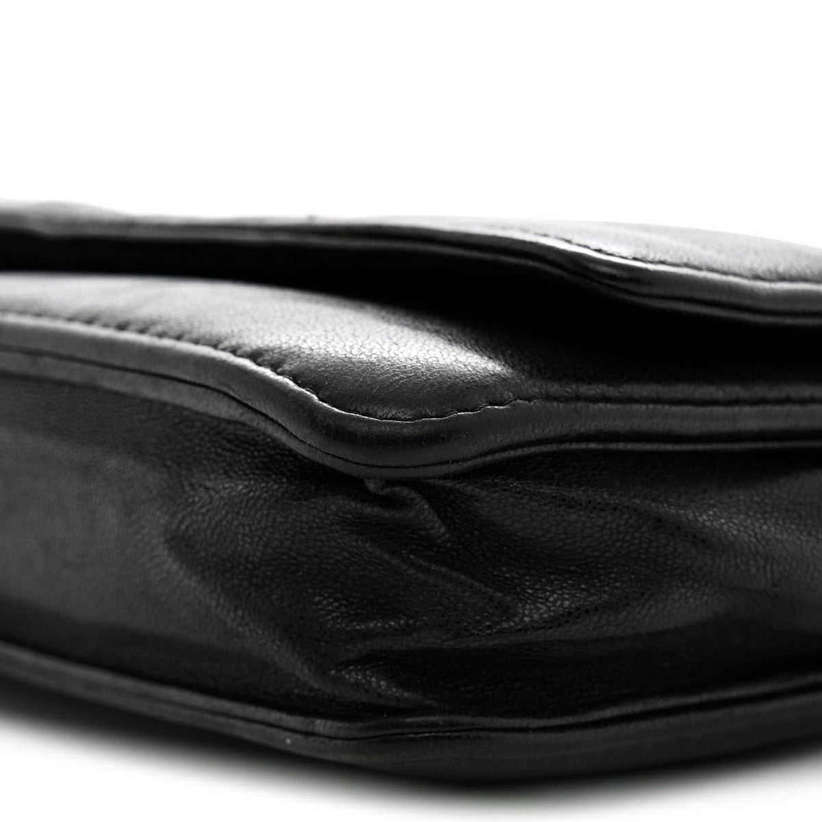 Lambskin Timeless CC Wallet On Chain WOC Black
