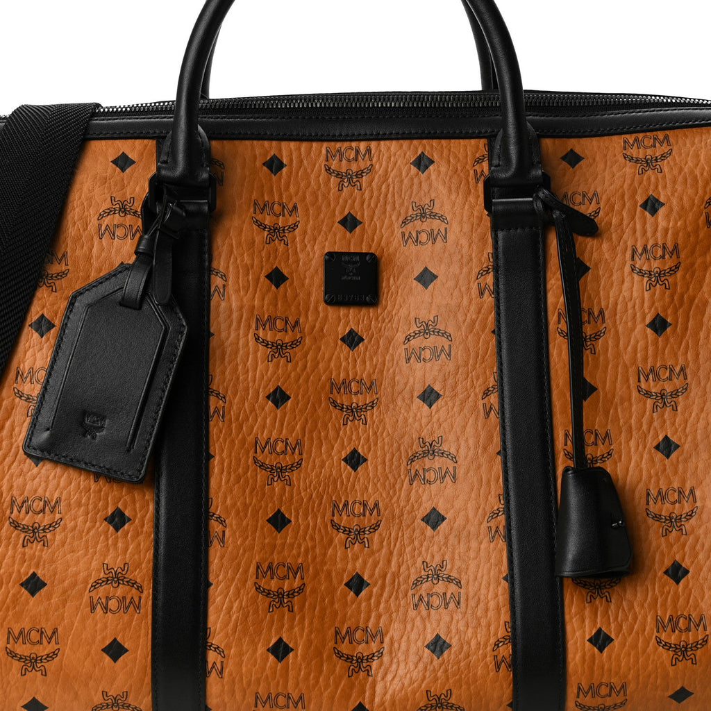 Visetos Ottomar Weekender Duffle Bag Cognac Black