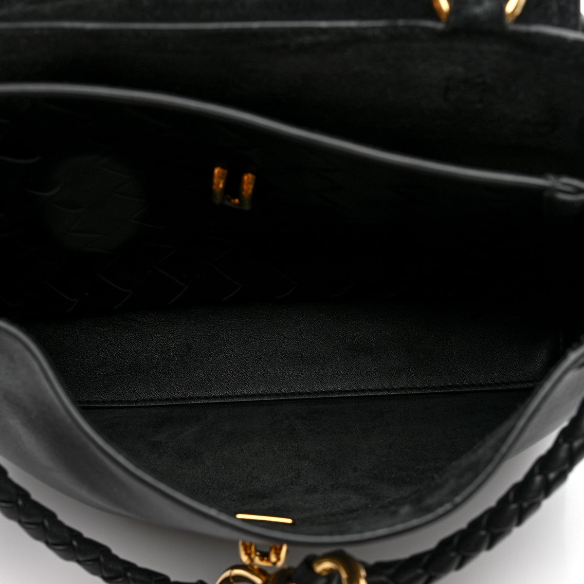 Silky Calfskin Small Ciao Ciao Black