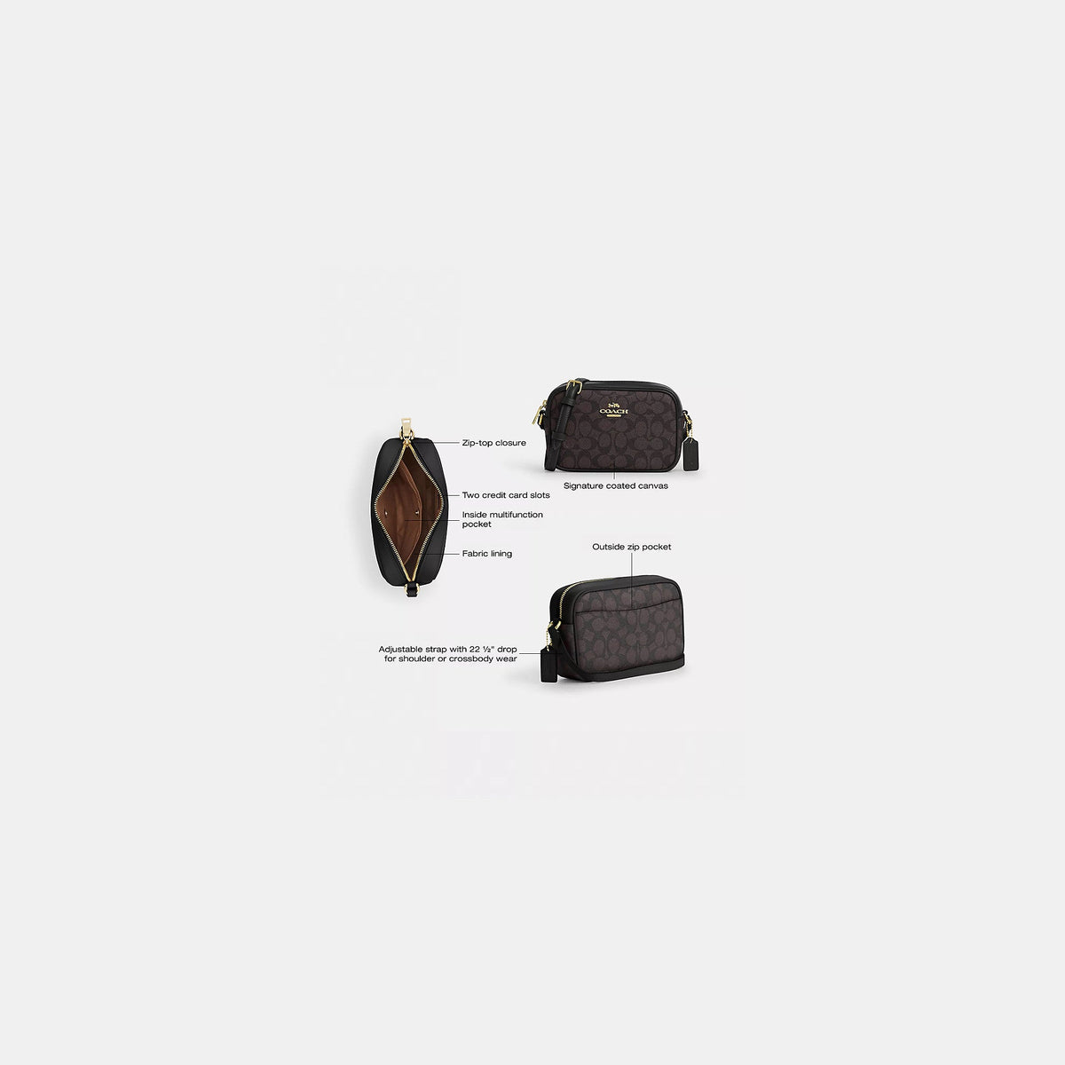 Coach Outlet Mini Jamie Camera Bag In Signature Canvas