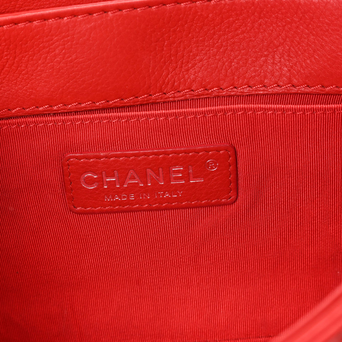 Calfskin Medium Boy Reverso Flap Red
