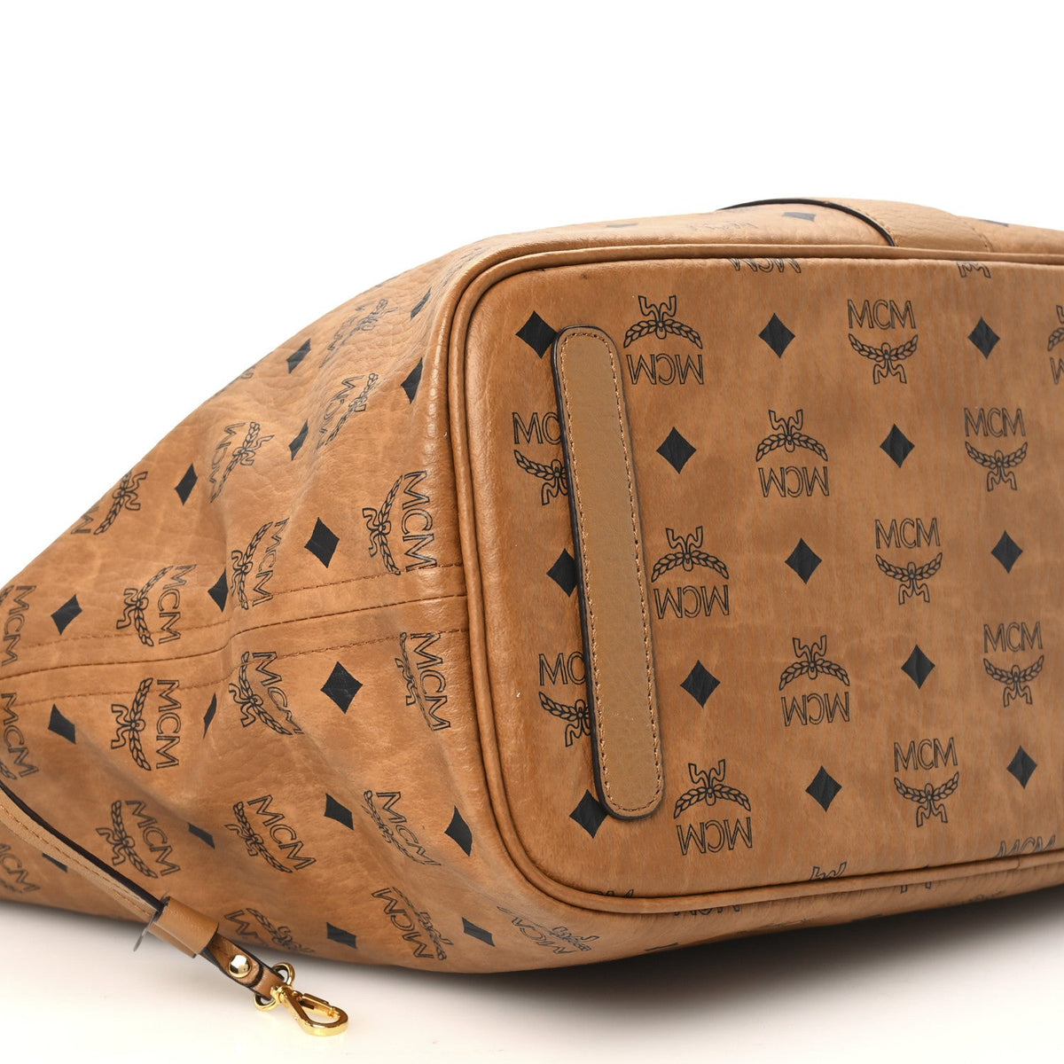 Visetos Medium Liz Reversible Shopper Tote Cognac