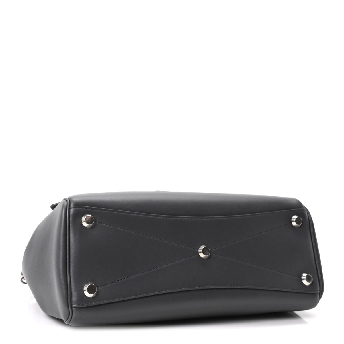 Smooth Calfskin Small Bel Air Carry All Bag Grey