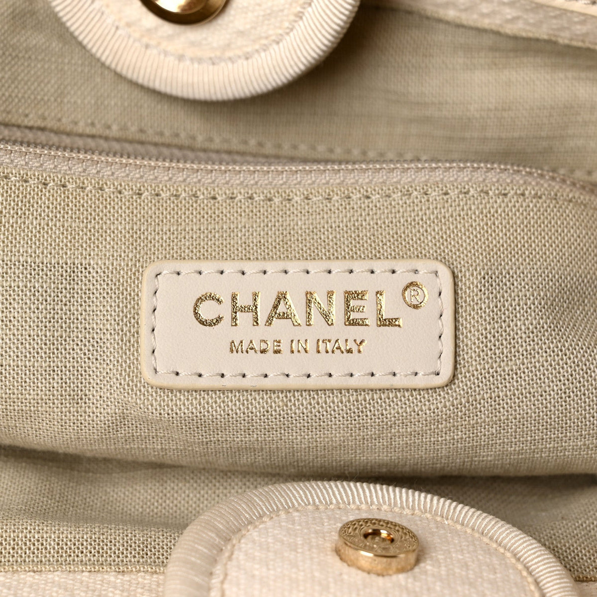 Mixed Fibers Small Deauville Tote White