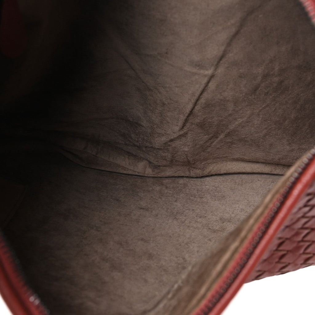 Nappa Intrecciato Large Veneta Hobo Brique