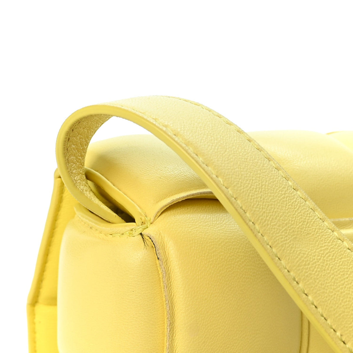 Nappa Maxi Intreccio Padded Cassette Crossbody Bag Sherbert