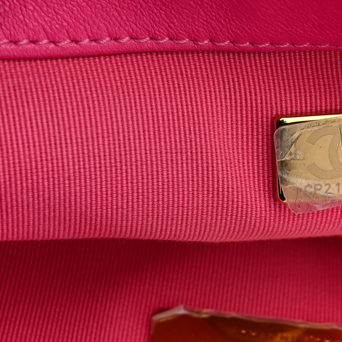 Lambskin Quilted Medium Chanel 19 Flap Dark Pink