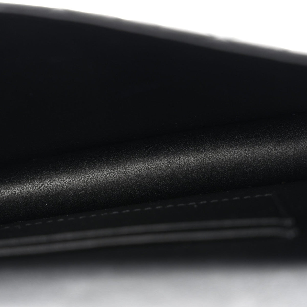 Supple Calfskin Caro Pouch with Chain Black