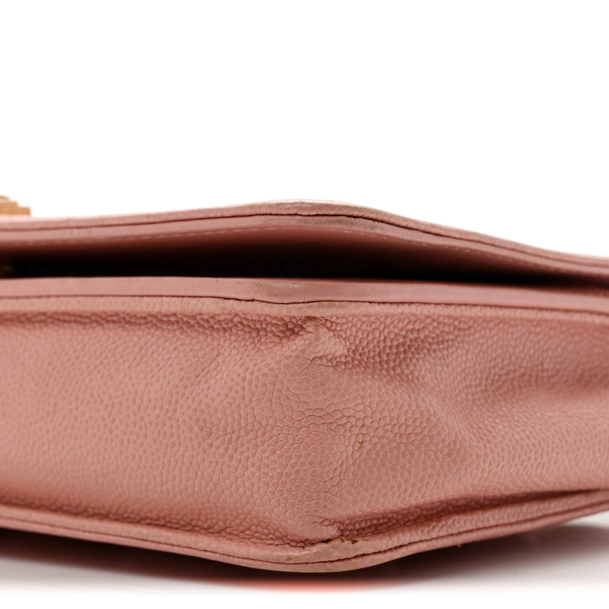 Caviar Quilted Boy Wallet On Chain WOC Pink
